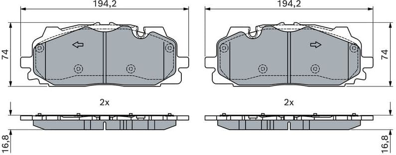 Brake Pad Set, disc brake 0 986 424 429 - image 8