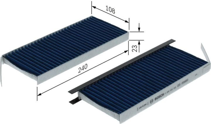Filter, cabin air FILTER+pro 0 986 628 653 - image 2