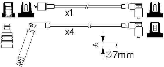 Ignition Cable Kit 0986357148 - image 10