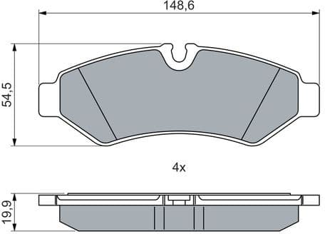 Brake Pad Set, disc brake 0 986 460 026 - image 2
