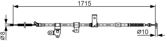 Cable Pull, parking brake 1 987 482 348 - image 2