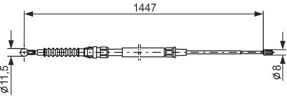 Cable Pull, parking brake 1987477958 - image 6