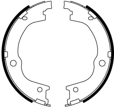 Brake Shoe Set, parking brake 0986487780 - image 7