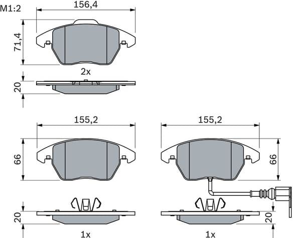 Brake Pad Set, disc brake 0986424797 - image 12