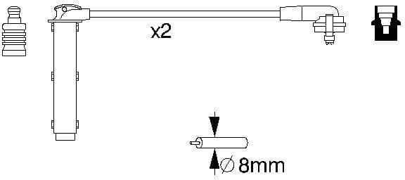 Ignition Cable Kit 0986356833 - image 10