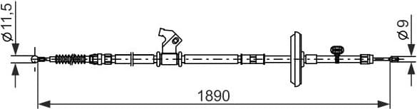Cable Pull, parking brake 1 987 482 885 - image 10