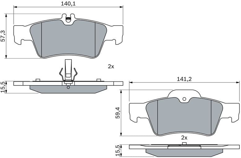 Brake Pad Set, disc brake 0986424699 - image 11