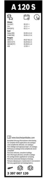 Wiper blade set BOSCH 2psc 3397007120 - image 5