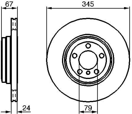 Brake Disc 0986479005 - image 2