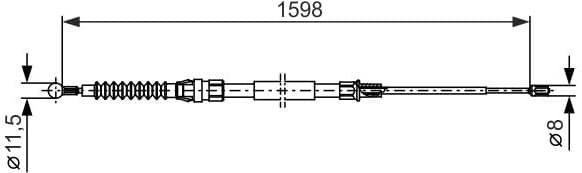 Cable Pull, parking brake 1 987 482 379 - image 2