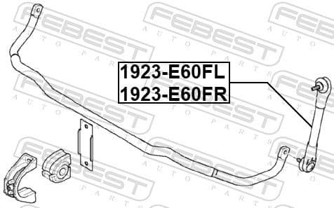 Link/Coupling Rod, stabiliser bar 1923-E60FL