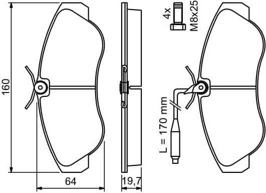 Brake Pad Set, disc brake 0986424031 - image 11