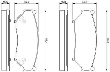 Brake Pad Set, disc brake 0986424251 - image 12