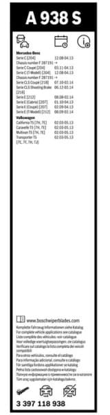 Wiper blade set BOSCH 2psc 3397118938 - image 5