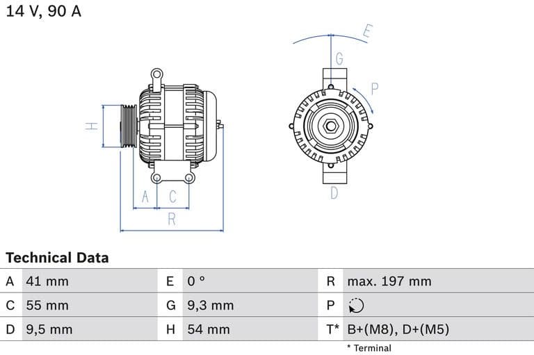 Alternator 0986048771 - image 2