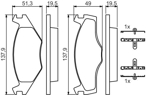 Brake Pad Set, disc brake 0986468873 - image 10