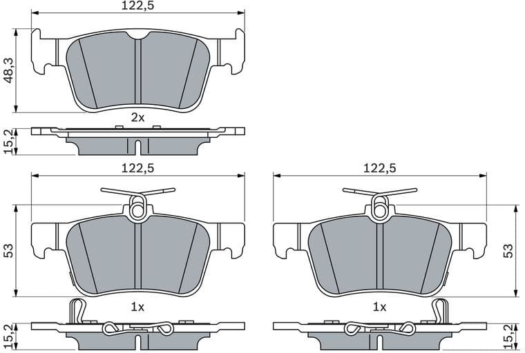 Brake Pad Set, disc brake 0 986 424 807 - image 2