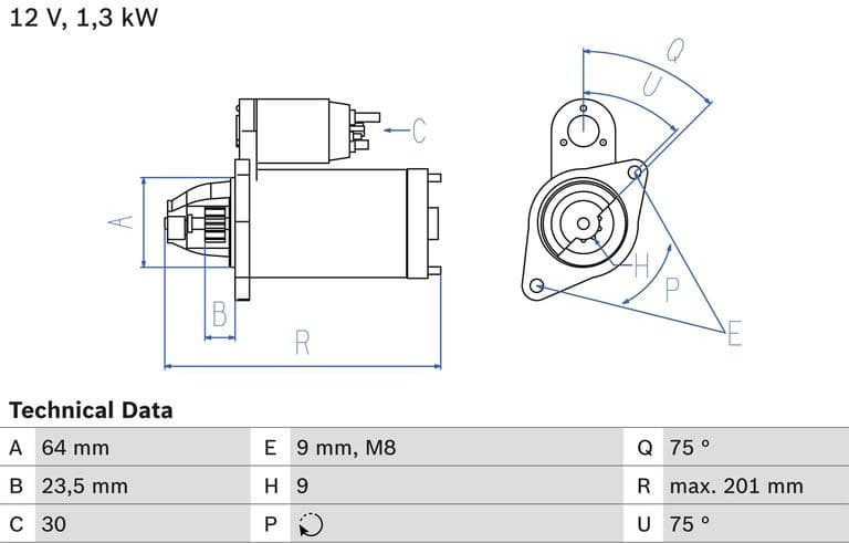 Starter 0986024200 - image 2