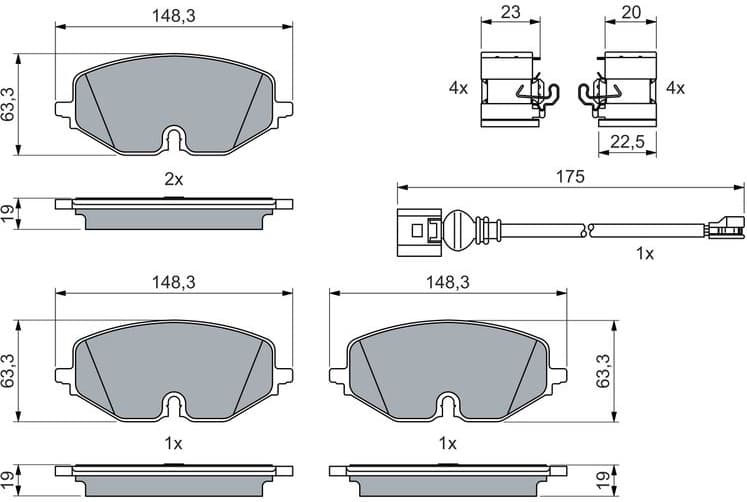 Brake Pad Set, disc brake 0 986 460 072 - image 6