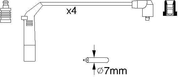 Ignition Cable Kit 0986356898 - image 10