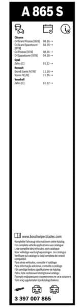 Wiper Blade Aerotwin 3 397 007 865 - image 8