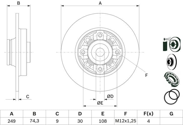 Brake Disc 0986479400 - image 10