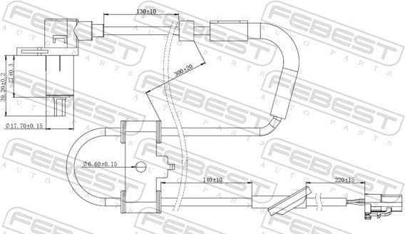 Sensor, wheel speed 12606-008 - image 2