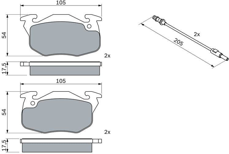 Brake Pad Set, disc brake 0986469860 - image 11