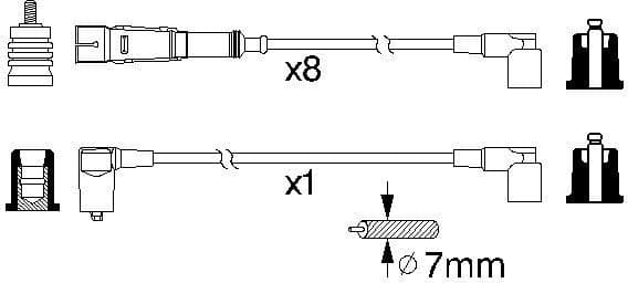 Ignition Cable Kit 0986356330 - image 10