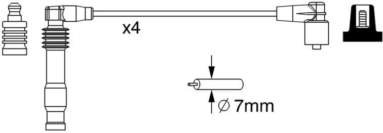 Ignition Cable Kit 0986357228 - image 10
