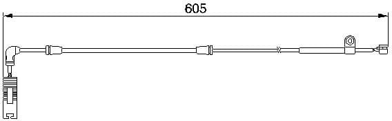 Warning Contact, brake pad wear 1987474943 - image 10