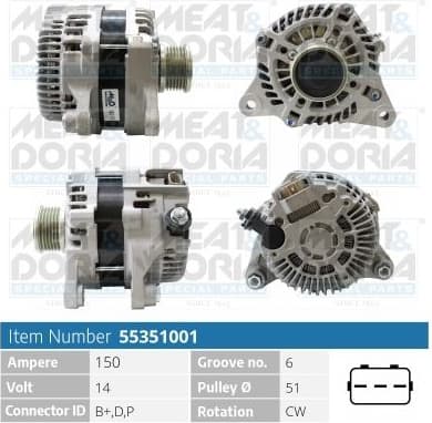 Alternator 55351001