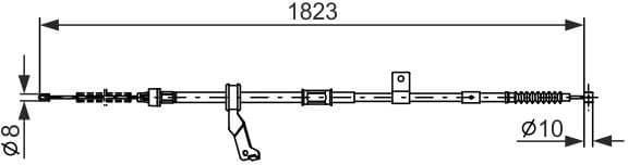 Cable Pull, parking brake 1 987 482 297 - image 2