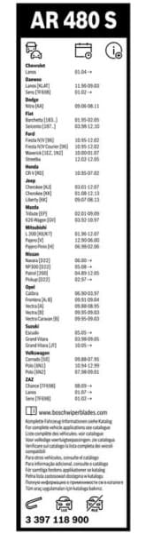 Wiper blade set BOSCH 2psc 3397118900 - image 4