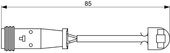 Warning Contact, brake pad wear 1987473038 - image 6