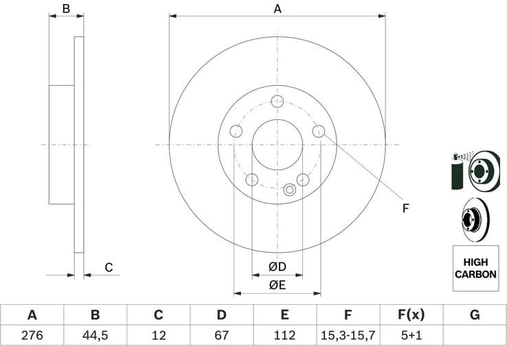 Brake Disc 0986479185 - image 6