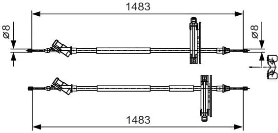 Cable Pull, parking brake 1 987 477 930 - image 4