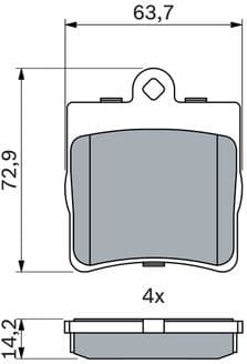 Brake Pad Set, disc brake 0986494016 - image 9