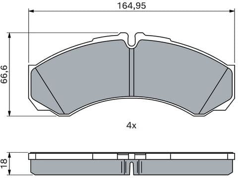 Brake Pad Set, disc brake 0986424833 - image 10