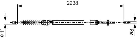 Cable Pull, parking brake 1987482373 - image 2