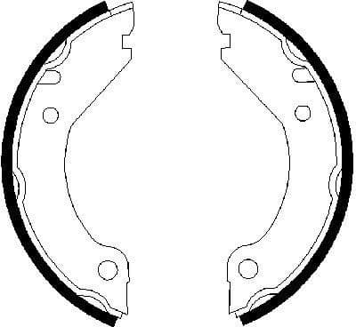 Brake Shoe Set, parking brake 0986487215 - image 6