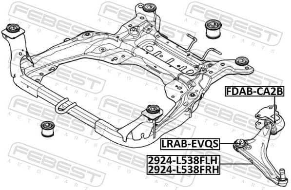 Control/Trailing Arm, wheel suspension 2924-L538FLH - image 2