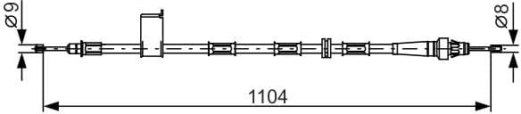 Cable Pull, parking brake 1 987 482 364 - image 2