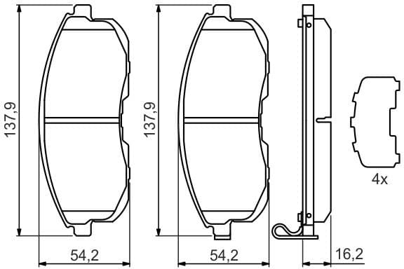 Brake Pad Set, disc brake 0986494443 - image 14