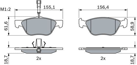 Brake Pad Set, disc brake 0986494004 - image 8