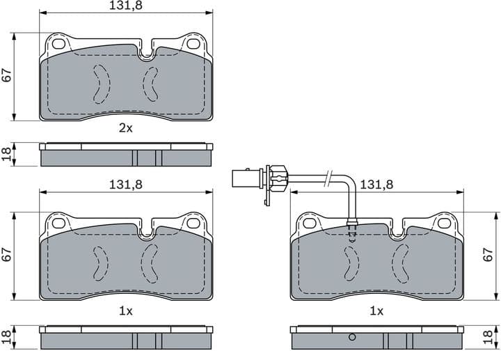 Brake Pad Set, disc brake 0986494956 - image 13