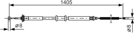 Cable Pull, parking brake 1 987 477 928 - image 6