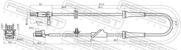 Sensor, wheel speed 02606-011 - image 2