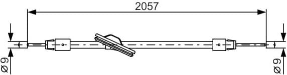 Cable Pull, parking brake 1987482331 - image 2