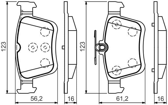 Brake Pad Set, disc brake 0986494659 - image 5